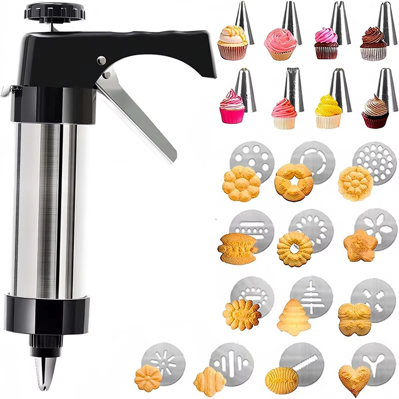 Churros Maker Gun - 13 adet/takım DIY Manuel kurabiye kalıbı