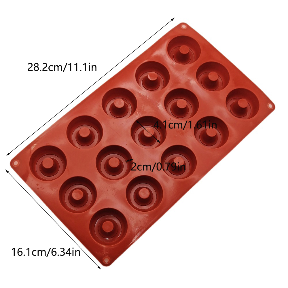 Sıcak Satış 15 Bölmeli Şarap V - Donut Mold Silicone incelemesi ve fiyatı