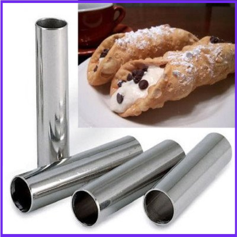 Alluminum Cannoli formları, 4  - Danish Pancake Pan incelemesi ve fiyatı